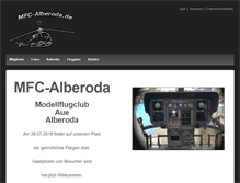 Tablet Screenshot of mfc-alberoda.de